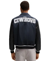 Hugo Boss x Nfl Faux Leather-Polyurethane Sleeves Jacket