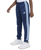 adidas Big Boys Elastic-Waistband 3-Stipe Tricot Jogger Pants