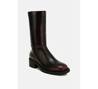 Soora Block Heel Calf Boots