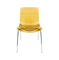 LeisureMod Astor Water Ripple Design Dining Chair