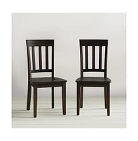 Jofran Simplicity Solid Wood Classic Slat Back Dining Chair (Set of 2