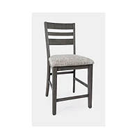 Jofran Altamonte Contemporary Ladderback Upholstered Counter Stool (Set of 2)