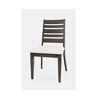 Lincoln Square Contemporary Upholstered Ladderback Chair (Set of 2)