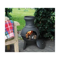 Slickblue Small Outdoor Wood Burning Fire Pit - Compact and Durable Backyard Fireplace