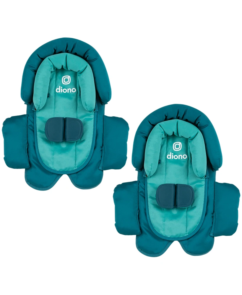 Diono Cuddle Soft 2-Pack 2-in-1 Baby Head Neck Body Support Pillow for Car Seats and Strollers, Pink Cotton Candy