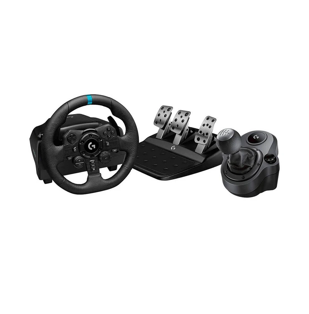 Logitech 923 Steering Wheel and Shifter Knob Bundle for PS5