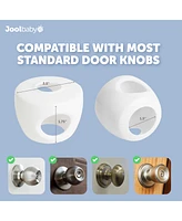 Jool Baby Toddler Door Knob Covers, Childproof, for spherical/Round Doorknobs Safety (4 Pack)