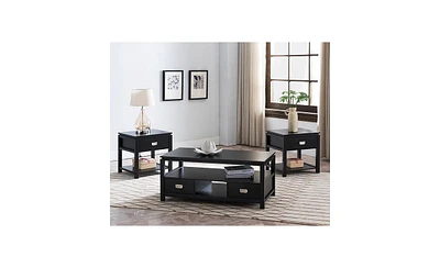 Kings Brand Furniture Willard 3-Piece Occasional Table Set