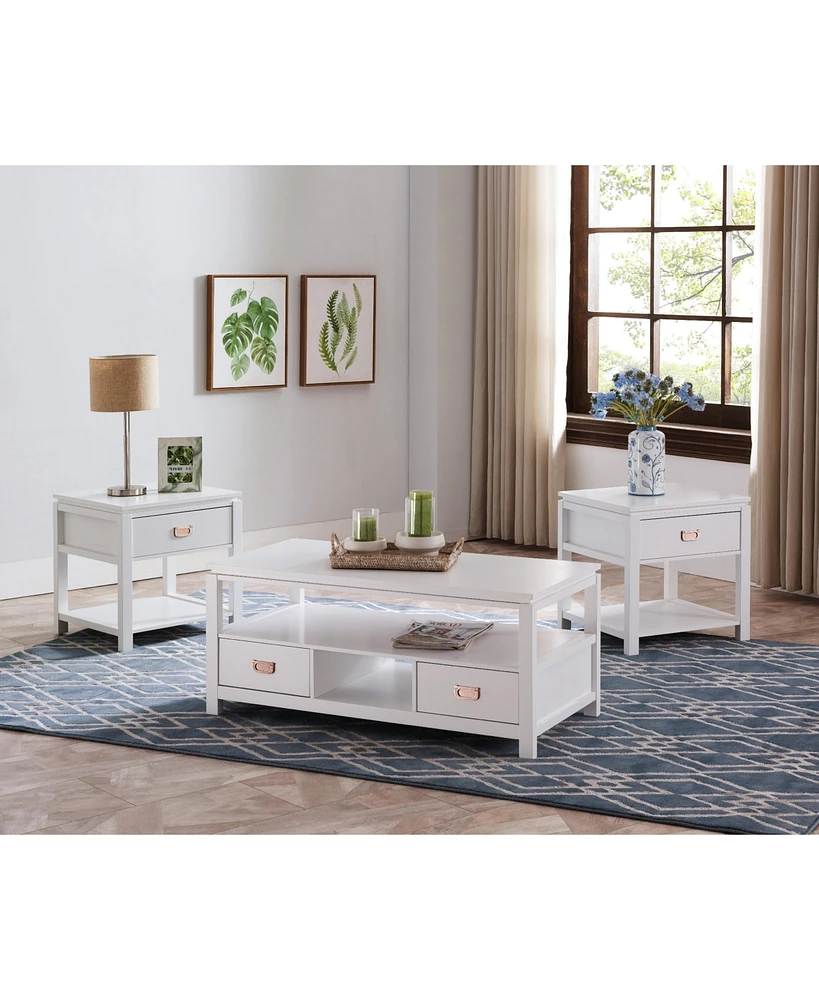 Kings Brand Furniture Willard 3-Piece Occasional Table Set