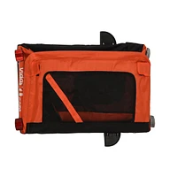 vidaXL Pet Bike Trailer Orange and Black Oxford Fabric&Iron