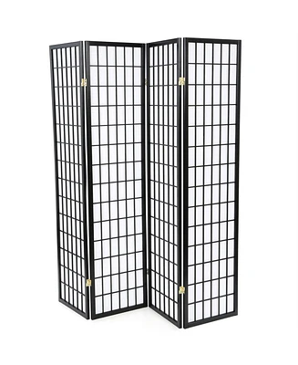 Slickblue 4-Panel Asian Style Shoji Room Divider Screen