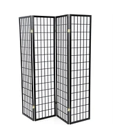 Slickblue 4-Panel Asian Style Shoji Room Divider Screen