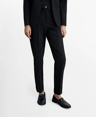 Mango Women's Straight Suit Pants