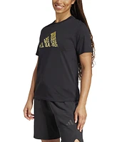 adidas Women's Tech Metallic Graphic T-Shirt