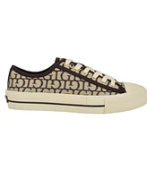 Guess Women's Carey Jacquard Logo Low-Top Lace-Up Sneakers