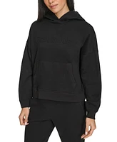 Calvin Klein Women's Fleece Embossed Logo Pullover Hoodie