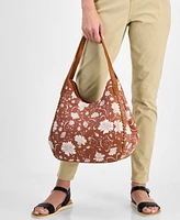 Style & Co Whipstitch Floral Printed Medium Shoulder Bag, Exclusively at Macy's