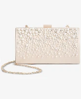 I.n.c. International Concepts Ranndi Matte Champagne Satin Clutch Crossbody