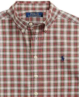 Polo Ralph Lauren Big Boys Plaid Cotton Poplin Shirt