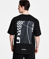 Hugo Boss Men's Drallie Short Sleeve Oversized Fit Graphic T-Shirt