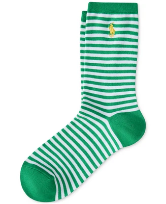 Polo Ralph Lauren Women's Spring Even Striped Crew Socks