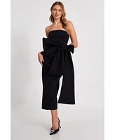 Quiz Women's Strapless Bow Detail Maxi Dress