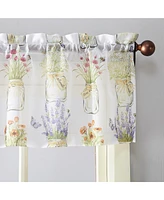 Evesgarden Semi-Sheer Rod Pocket Kitchen Curtain Valance