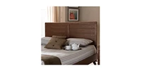 Slickblue Wood Finish Farmhouse Headboard for Cozy and Stylish Bedrooms