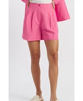 Chinti & Parker Linen Blend Wide Leg Shorts