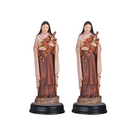 Fc Design "2-pc Set" 5"H Saint Teresa Statue Saint Teresa of Lisieux Holy Figurine Statue Ornament Home Room Office Decor and Perfect Ideas for Housew