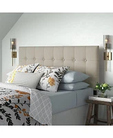 Slickblue Button-Tufted Headboard in Upholstered Fabric - Stylish and Comfortable Accent