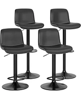 gaomon Bar Stool Set of 4, Adjustable Swivel Barstools, Modern Kitchen Stools, Design Chairs for Island, Dining Room, Home