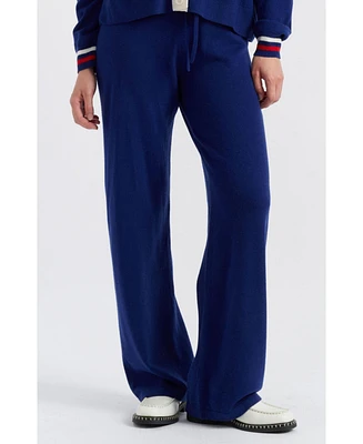 Chinti and Parker Women's & Snoopy Nautical Wide Leg Wool Cashmere Pants