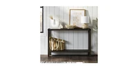 Slickblue Industrial Farmhouse Entryway Table / Console Wood Finish