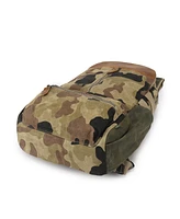 Tsd Brand Mountain Leaf Utility Bee-Wax Canvas Backpack