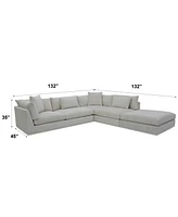 Merten 3-Pc. Fabric Sectional Sofa, Exclusively at Macys