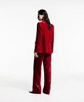 Mango Women's Velvet Suit Trousers