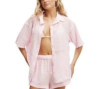 Cotton On Women's The Essential Beach Shirt Swim Cover-Up