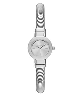 Michael Kors Women's Gramercy Two-Hand Silver-Tone Stainless Steel Watch, 21mm