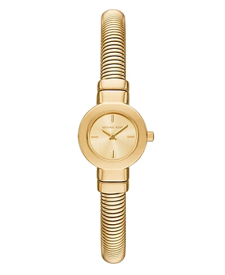 Michael Kors Women's Gramercy Two-Hand Gold-Tone Stainless Steel Watch, 21mm