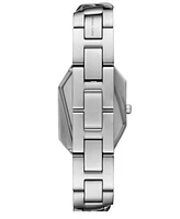 Michael Kors Women's Suri Two-Hand Silver-Tone Stainless Steel Watch, 24x33mm