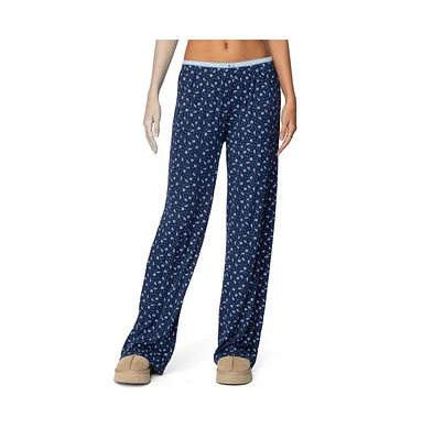 Edikted Women's Flowerbed Layered Pants