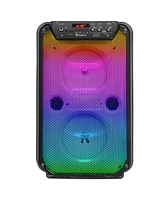 Toptech Tta-206 Bluetooth Speaker, Dual 6" Woofer Flame Lights