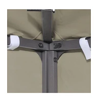 vidaXL Gazebo Top Cover 1 oz/ft² 9.8'x9.8' Beige