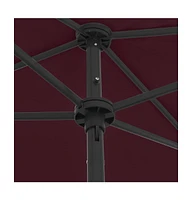 vidaXL Beach Parasol Bordeaux Red 70.9"x47.2"