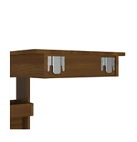 vidaXL Wall Bar Table Brown Oak 40.2"x17.7"x40.7" Engineered Wood