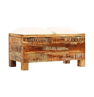 Storage Bench Solid Reclaimed Wood 31.5"x15.7"x15.7"