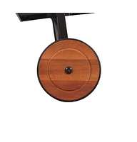 vidaXL Sun Lounger with Steel Legs Solid Wood Acacia