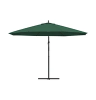 Cantilever Garden Parasol 137.8" Green
