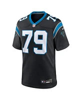 Nike Men's Ikem Ekwonu Black Carolina Panthers Game Jersey